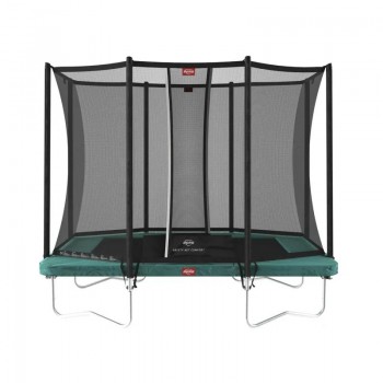 Прямоугольный Батут BERG Ultim Favorit Regular 280 Green + Safety Net Comfort