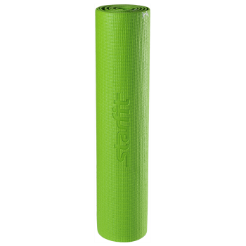 Коврик для йоги FM-102, PVC, 173x61x0,4 см, с рисунком, зеленый