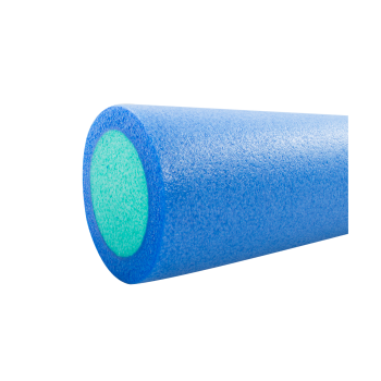 Ролик для йоги и пилатеса FA-502, 15х90 см, синий/голубой