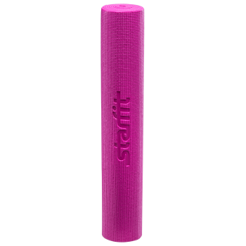 Коврик для йоги FM-101, PVC, 173x61x0,5 см, розовый