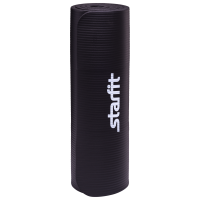 Коврик для йоги FM-301, NBR, 183x58x1,5 см, черный