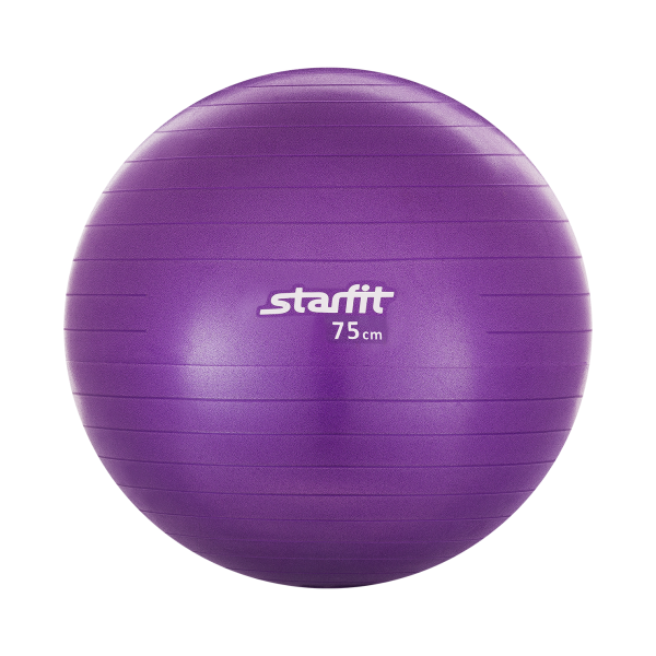 Мяч гимнастический GB-101 75 см,антивзрыв, фиолетовый