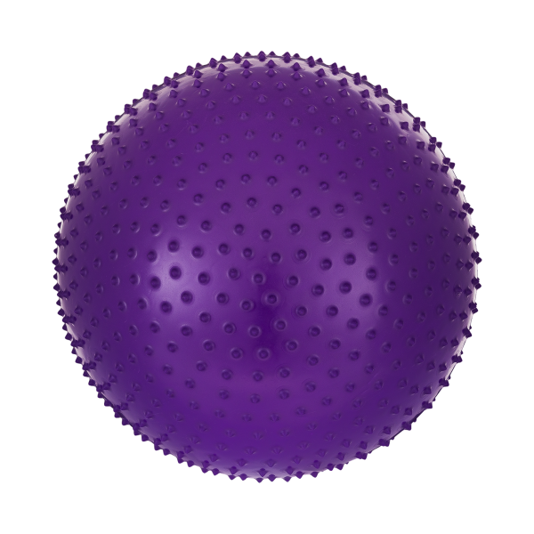 Мяч гимнастический массажный GB-301 75 см, антивзрыв, фиолетовый