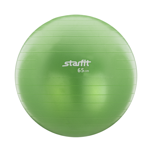 Мяч гимнастический GB-101 65 см, антивзрыв, зеленый